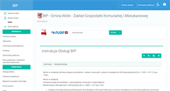 Desktop Screenshot of bip.zgkimwolin.pomorzezachodnie.pl