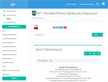 Tablet Screenshot of bip.opswegorzyno.pomorzezachodnie.pl